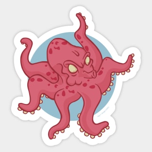 Red_Octo Sticker